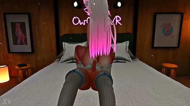 LewdTuber Milf Gives Teen CamGirl VR Blowjob & Hardcore Cosplay Sex