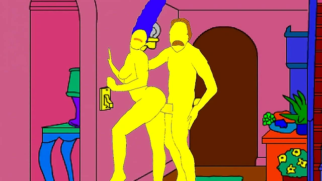 Simpsons Homer Visits Moe's Bar for Naughty Anime Fun