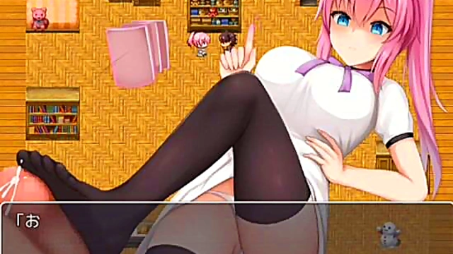 Hentai Anime Foot Fetish – Alfimia Teases With Seductive FootJob Action