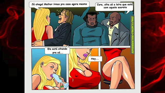 Horny Hotwife Gets DP Gangbang From BBC Cuckold Manga Action