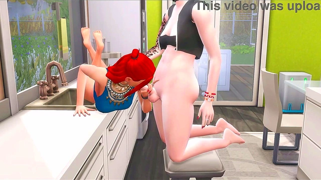 Goth GF Gets Futa Fucked In The Sims 4 Hentai Animation
