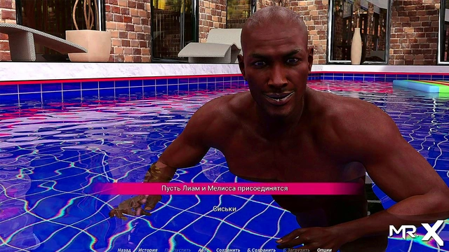 Beautiful Bikini Girls Seduce in Pool During Anime Game Session