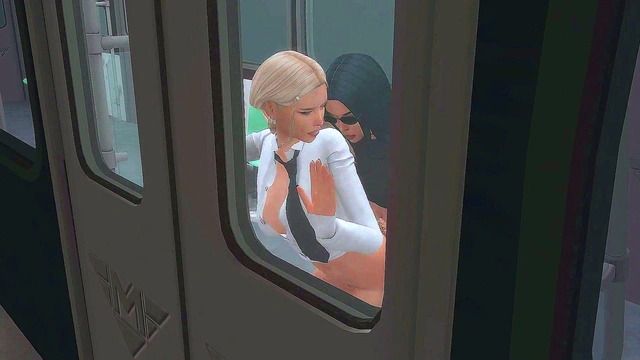 Seductive Trans Mistress Tempts Stepdaughter for Hardcore Subway Sex Sims Me Futanari Anime