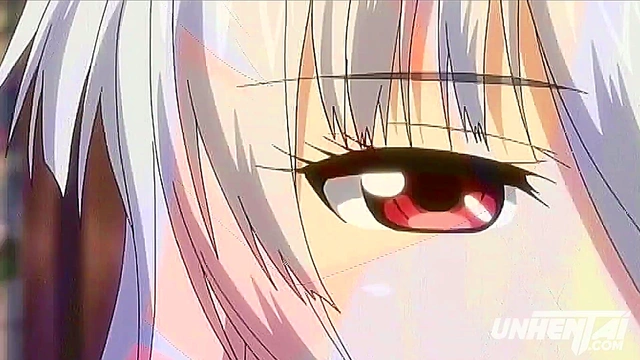 Horny Anime Schoolgirl in Stockings Gets Double Orgasm & Anal Creampie