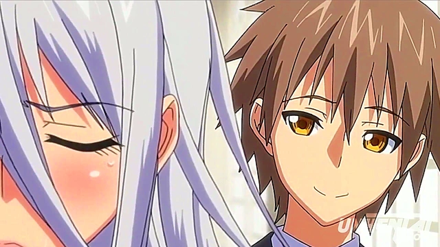 Horny Anime Schoolgirl in Stockings Gets Double Orgasm & Anal Creampie