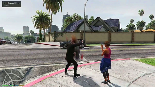 Horny Gamer Fucks Pedestrians In GTA 5 For Hot Hentai Sex Action