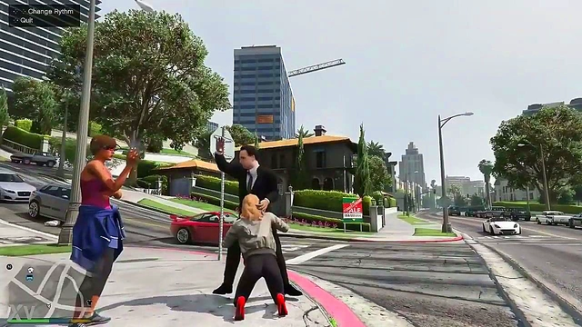 Horny Gamer Fucks Pedestrians In GTA 5 For Hot Hentai Sex Action
