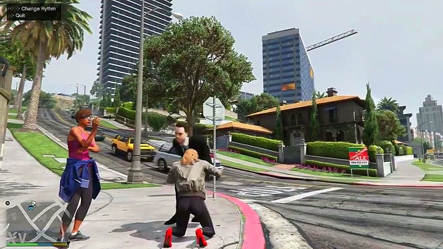 Horny Gamer Fucks Pedestrians In GTA 5 For Hot Hentai Sex Action