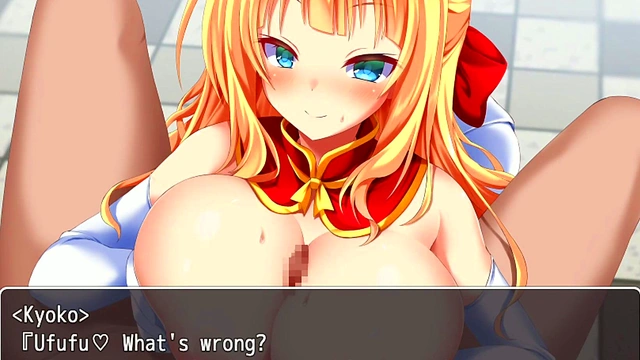 Hentai Booby Noble Squeezes Adventurer's Dick for Juicy Finale