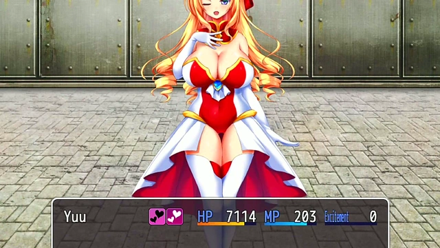 Hentai Booby Noble Squeezes Adventurer's Dick for Juicy Finale