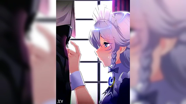 Horny Maid Gives Seductive Blowjob In Anime Hentai Fantasy