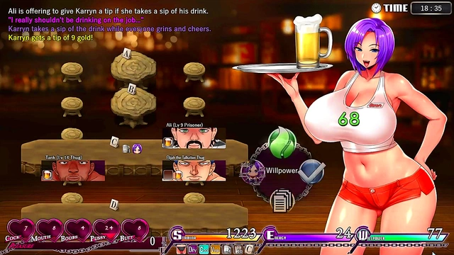 Karryn's Prison Turnaround – Slutty Transformation Begins in Eroge Gameplay