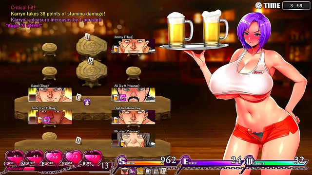 Karryn's Prison Turnaround – Slutty Transformation Begins in Eroge Gameplay