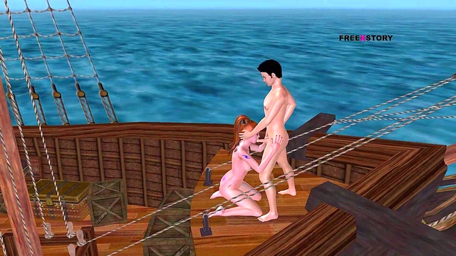 Animated 3D Step-Sister Gives Seductive blowjob to Her Naughty Step-Brother