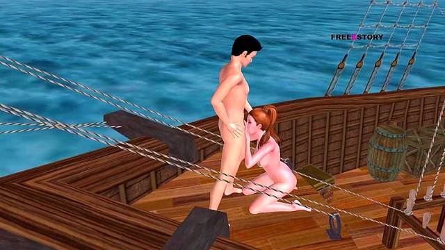 Animated 3D Step-Sister Gives Seductive blowjob to Her Naughty Step-Brother