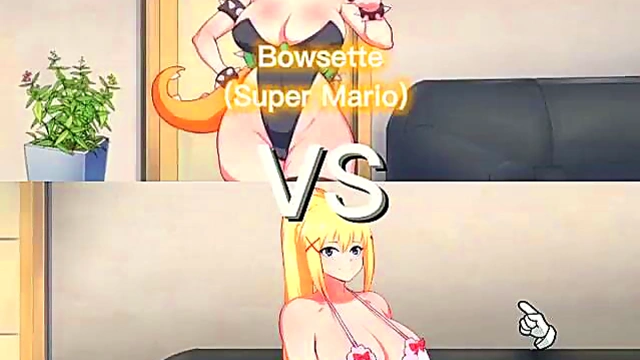 Japanese Hentai Waifu Battles Intensely In Animated Erotic Match-Up