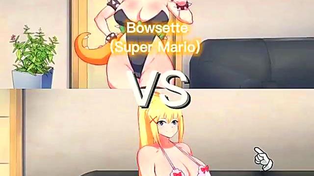 Japanese Hentai Waifu Battles Intensely In Animated Erotic Match-Up