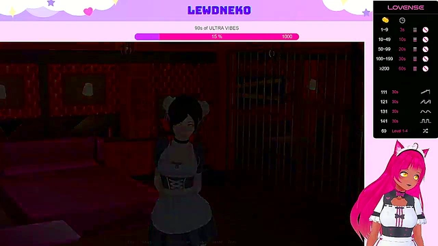 Busty VTuber LewdNeko Enjoys BDSM Fun & Multiple Orgasms in Harem Hotel