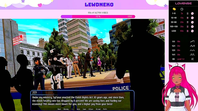 Busty VTuber LewdNeko Enjoys BDSM Fun & Multiple Orgasms in Harem Hotel