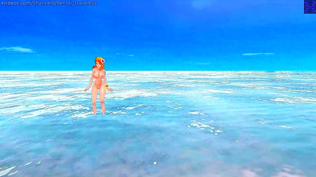 Redhead Nami Tests You for Straw Hat Crew in HOT JOI Masturbation Scene