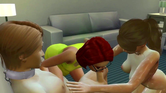 Cheating Girlfriend Ends Up in Hot 3D Anime Threesome with Friend & Alien Girl Bukkake