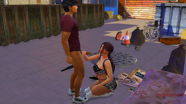 Tricked Young Anime Girl Gives Rough Outdoor Blowjob For Cash & Gets Fucked Publicly