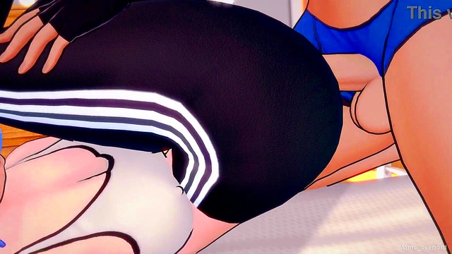 Sporty Rem from Re-Zero Takes Pale Blue-Haired Hentai Action Uncensored