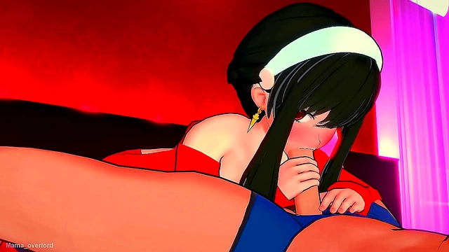 Yor Forger Enjoys Wild Uncensored 3D Anime Fun in Red Vest