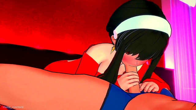 Yor Forger Enjoys Wild Uncensored 3D Anime Fun in Red Vest