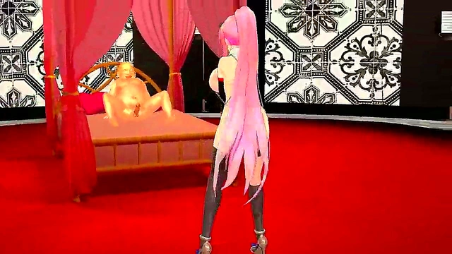 Big-Busted Luka Seduces With Peep Sex In Naughty Hentai Scene