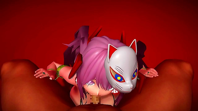 Masked Hentai Goddess Rides Dick Hard For Intense CG Orgasm