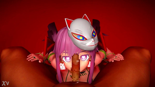 Masked Hentai Goddess Rides Dick Hard For Intense CG Orgasm