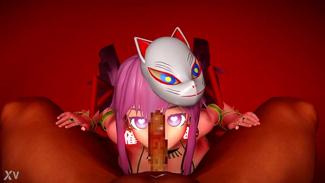 Masked Hentai Goddess Rides Dick Hard For Intense CG Orgasm