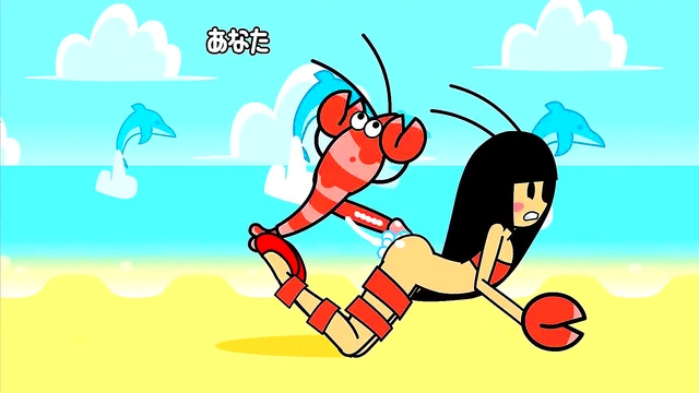 Hentai Girl Dances Seductively to Minus8 Rhythm Heaven Fever Mix