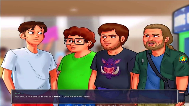 Busty Anime Chick Gets Wild in Summer Time Saga Uncensored Game Play