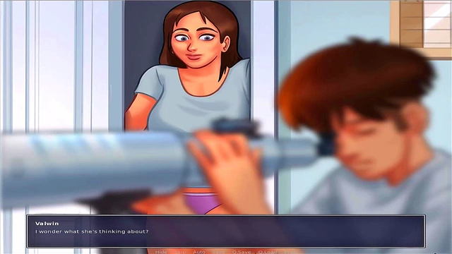 Busty Anime Chick Gets Wild in Summer Time Saga Uncensored Game Play