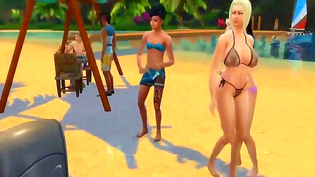 Lady Tsunade Gets Double Penetration Anal Sex On The Beach By Enemy Ninjas