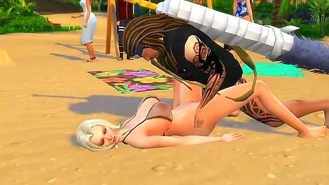 Lady Tsunade Gets Double Penetration Anal Sex On The Beach By Enemy Ninjas