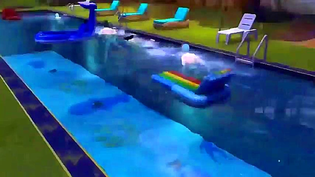 Beautiful Step-Moms Bulma & Chichi Share Dick in a Hot Pool OrgyFantasy