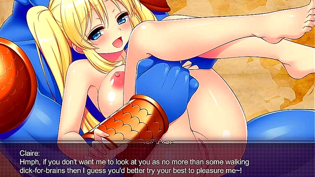 Claire Dominates With Big-Cock prowess in Steamy Hentai Game Scene