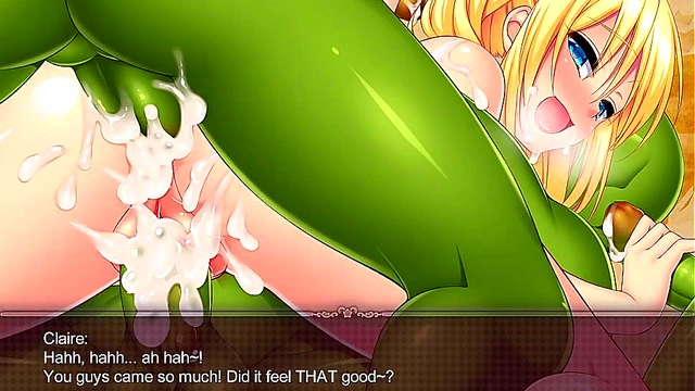 Claire Dominates With Big-Cock prowess in Steamy Hentai Game Scene