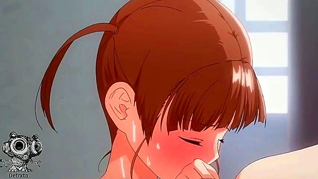 Busty Hentai Babe Takes a Walk Showing Off Her Massive Tits