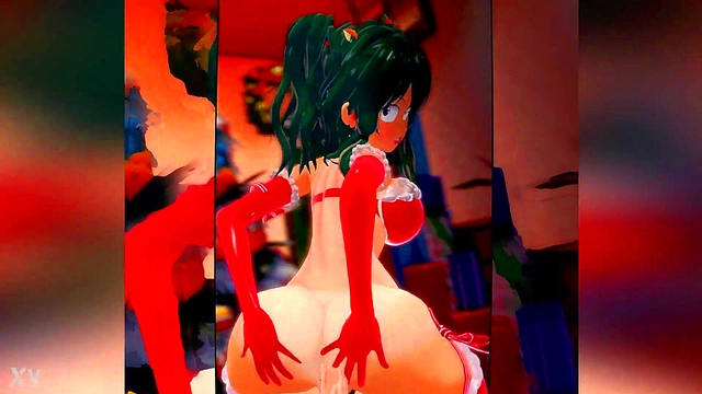 Big-Ass Anime Chick Rides Dick in Cowgirl for Juicy Compilation Creampie