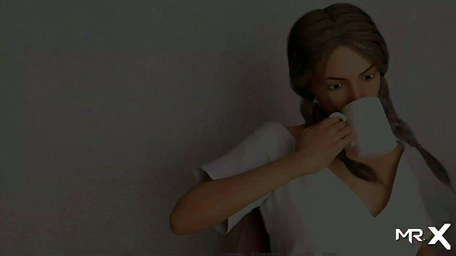 Wet Anime Goddess Warms Up for Acting Lessons with Seductive Moves