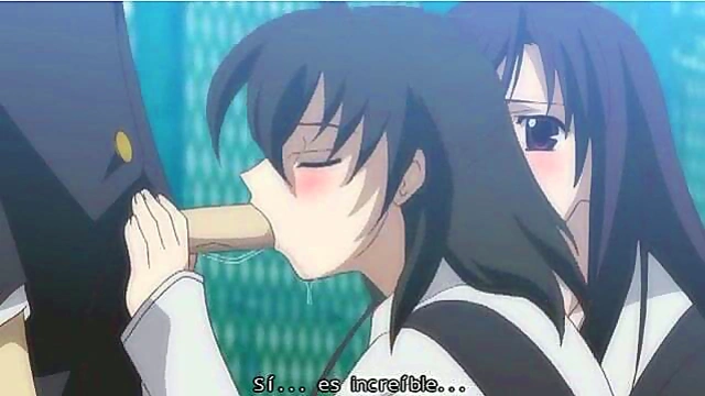 Two School Lovers Enjoy Intense Hentai Sex Session Together