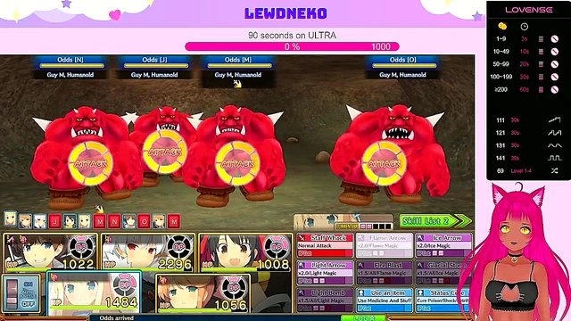 Lewd VTuber Neko Plays Japanese Hentai Game for Steamy Commented Gameplay