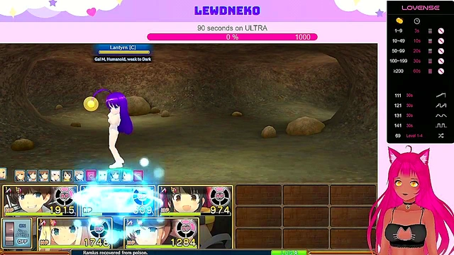 Lewd VTuber Neko Plays Japanese Hentai Game for Steamy Commented Gameplay