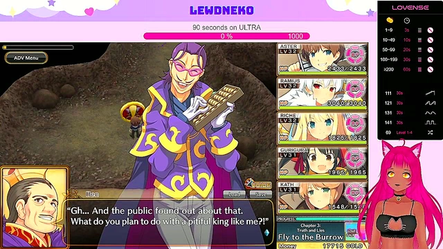 Lewd VTuber Neko Plays Japanese Hentai Game for Steamy Commented Gameplay