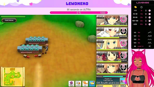 Lewd VTuber Neko Plays Japanese Hentai Game for Steamy Commented Gameplay