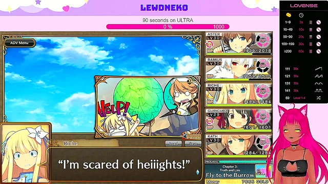 Lewd VTuber Neko Plays Japanese Hentai Game for Steamy Commented Gameplay